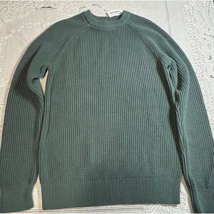 Old Navy Sweater XS Oversized Tunic Length Sage‎ Green 100% Cotton NWT